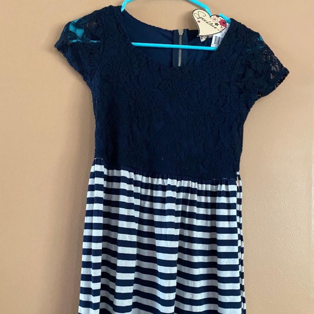 Children size 16, Dress by JC Penny, Navy Blue